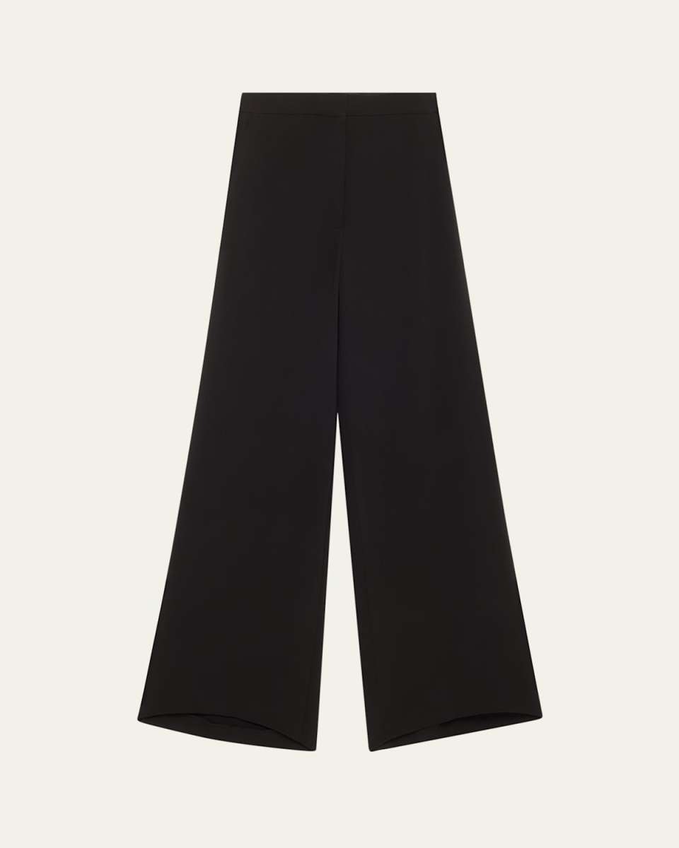 Hand Print Beaded Wide Leg Trousers
